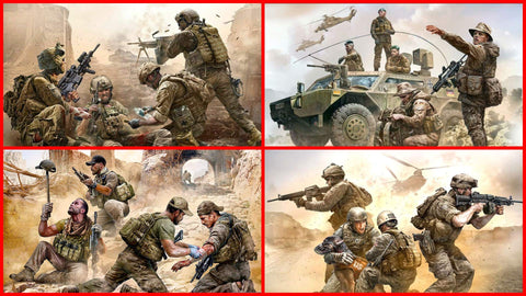 Bundle LOT of Modern Wars Series 4 Plastic Kits 1/35 Master Box