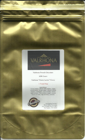 VALRHONA Chocolate Feves Milk Jivara 40