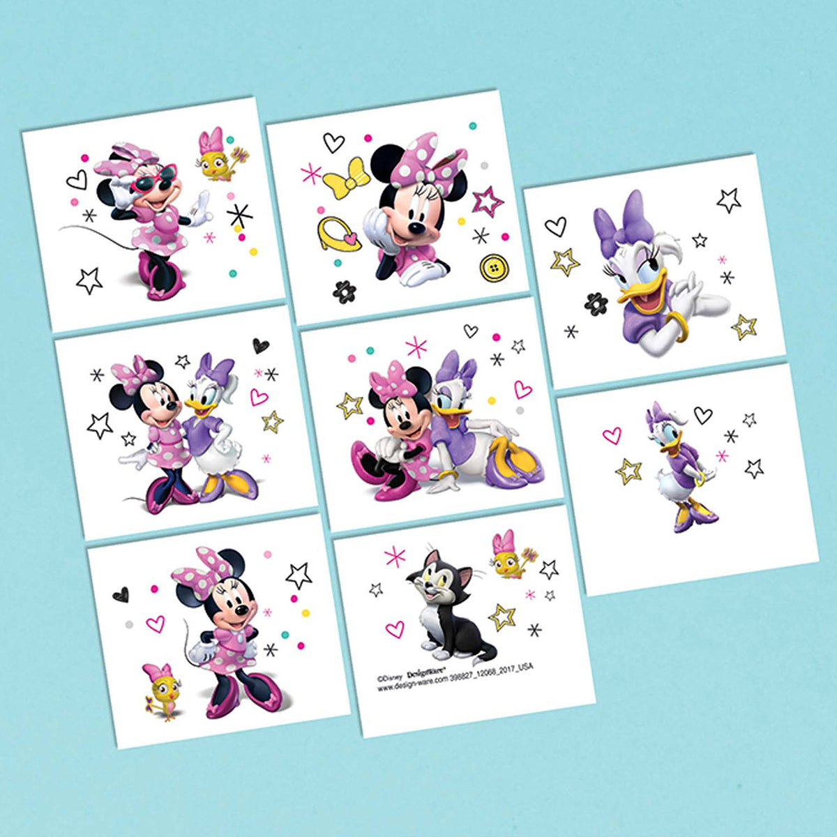 Disney's Minnie Mouse Bowtique Tattoos (16 Pcs. Per Unit) Safe and Non-toxic. 1