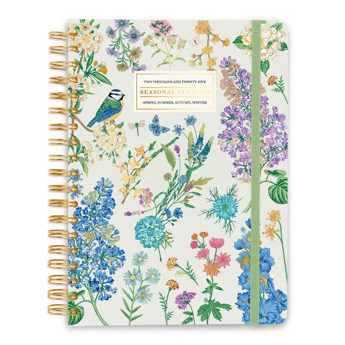 Kokonote Seasonal Flowers Planner 2024-2025 | 12 Months A5 Academic Planner 2024-2025 Week To View | August 2024 - July 2025 | Planner 2024-2025 Daily Weekly and Monthly | Weekly Academic Planner