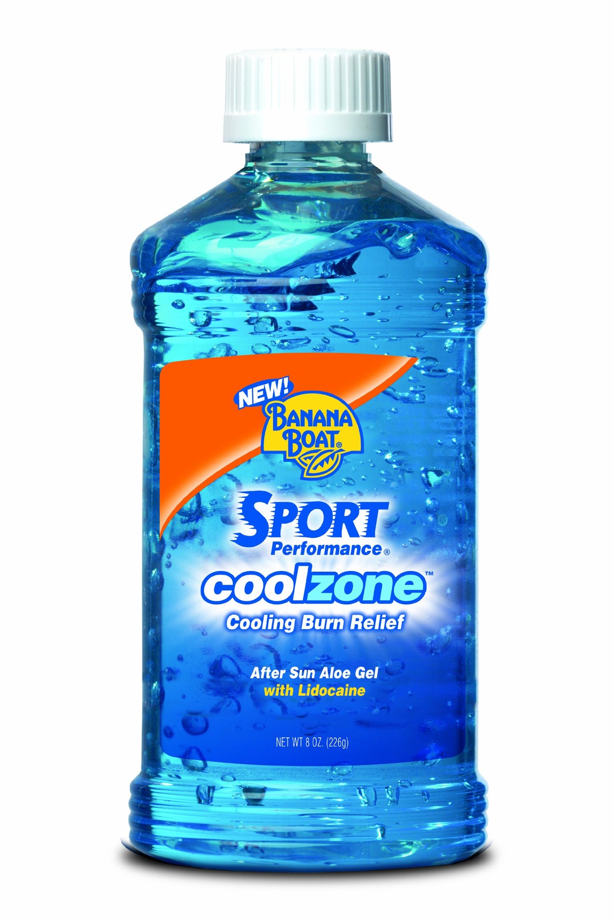 Banana Boat After Sun Sport Performance Cool Zone with Aloe Burn Relief Gel - 8 Ounce (Pack of 2)