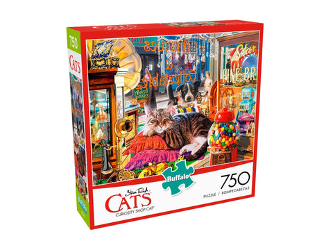 Buffalo Games - Curiosity Shop Cat - 750 Piece Jigsaw Puzzle