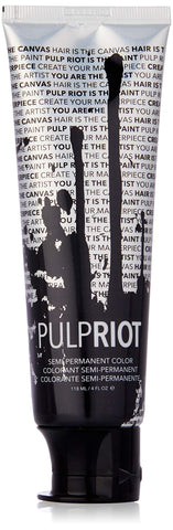 Pulp Riot Semi-Permanent Hair Color for Unisex, Noir Black, 4 Ounce