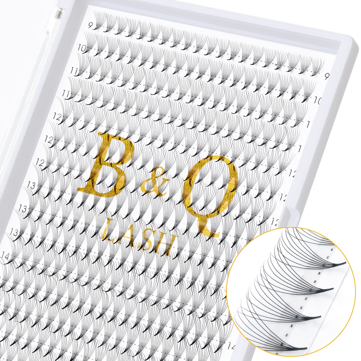 Premade Fans Eyelash Extensions 8D-0.07C-9-16MIX 320 Fan Pointy Base Premade Lash Extensions Fans B&Q Premade Volume Eyelash Extensions 7D 8D 10D Premade Volume Fans Mixed (8D-0.07C,9-16MIX)