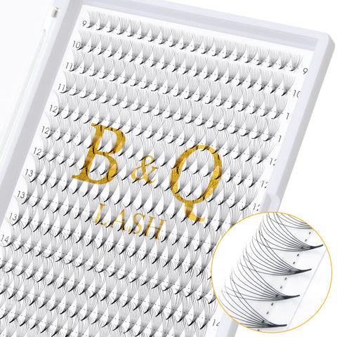 Premade Fans Eyelash Extensions 8D-0.07C-9-16MIX 320 Fan Pointy Base Premade Lash Extensions Fans B&Q Premade Volume Eyelash Extensions 7D 8D 10D Premade Volume Fans Mixed (8D-0.07C,9-16MIX)