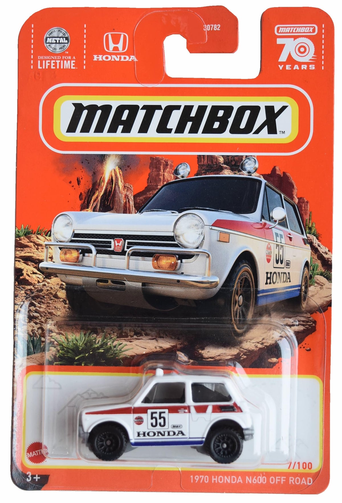 Matchbox 1970 Honda N600 Off Road, White 7/100
