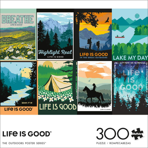 Buffalo Games - The Outdoors Poster Series - 300 LARGE Piece Jigsaw Puzzle