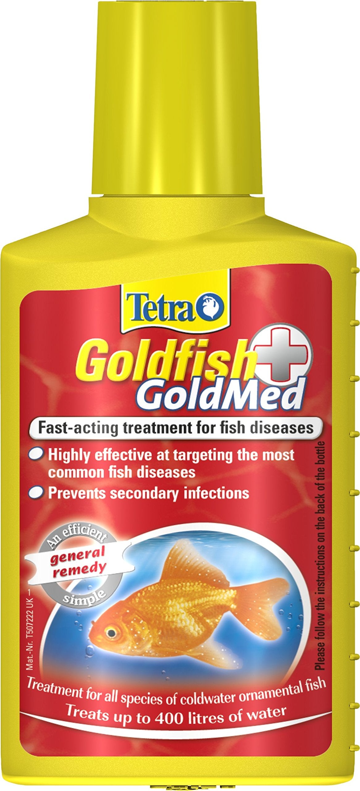 Tetra Medica GoldMed, Fast-Acting Treatment for Fish Diseases and Prevention of Secondary Infections, 100 ml