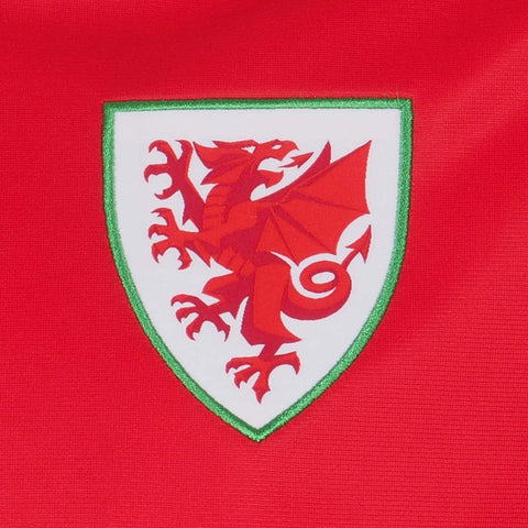 Wales Cymru FAW Official Football Gift Mens Retro Track Top Jacket Red Large