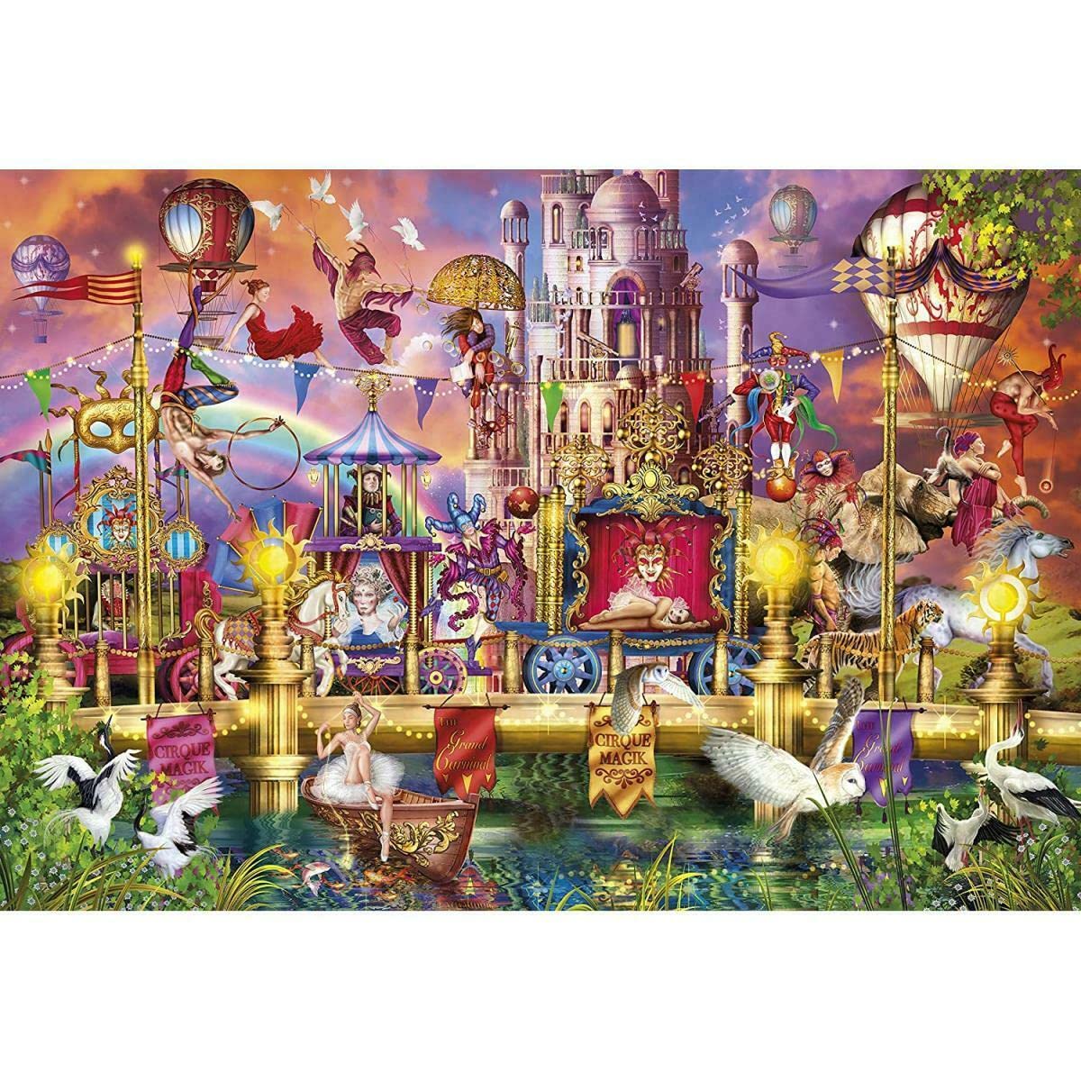 Clementoni 32562 32562-High Quality Collection Puzzle The Circus-2000 Pieces, Multi-Coloured