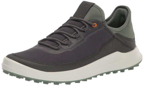 ECCO Men's CORE MESH Golf Shoe, Magnet/Frosty Green, 7-7. 5