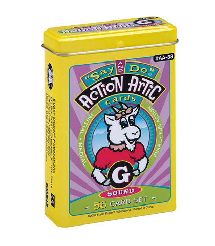 Super Duper Publications | Say and DoÃƒÆ’Ã†â€™ÃƒÂ¢Ã¢â€šÂ¬Ã…Â¡ÃƒÆ’Ã¢â‚¬Å¡Ãƒâ€šÃ‚Â® Action Articulation G Sounds Fun Deck | Vocabulary and Language Development Flash Cards | Educational Learning Materials for Children