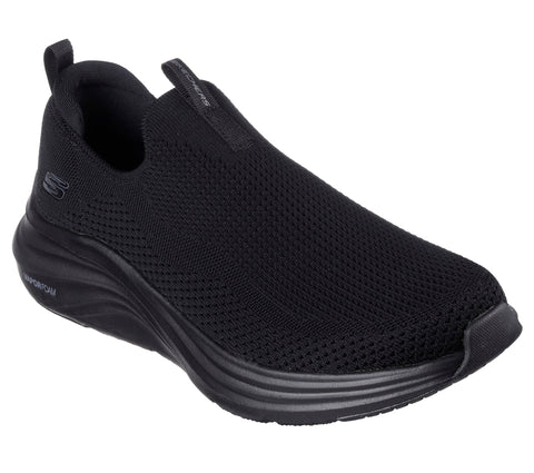 Skechers Men's Vapor Foam Covert Loafer, Black/Black, 9.5