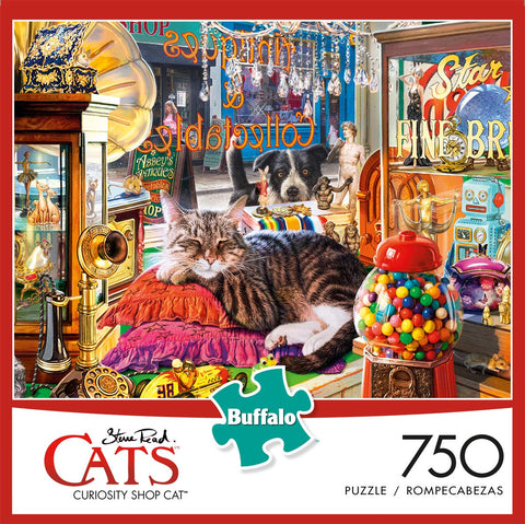 Buffalo Games - Curiosity Shop Cat - 750 Piece Jigsaw Puzzle
