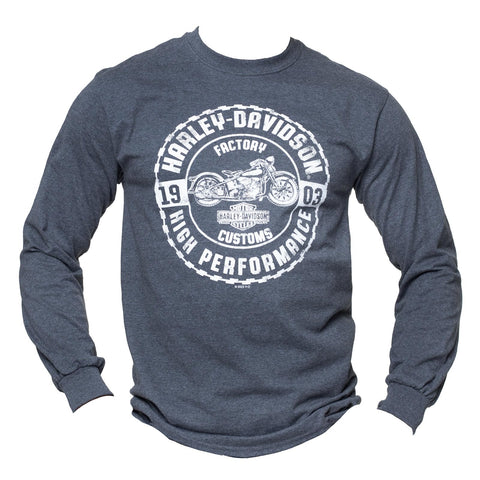 Harley-Davidson Military - Men's Dark Heather Long-Sleeve Graphic T-Shirt - Bagram Air Base | Finest Bike 2X-Large