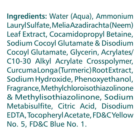 Himalaya Purifying Neem Face Wash, Normal to Oily Skin with Turmeric, Vegan, Soap Free, Paraben Free, Dermatologically Tested, SLS/SLES Free, 5.07 Fl Oz., 150 mL, 2 Pack