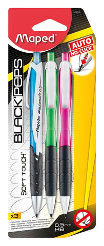 Maped 559553 3 Automatic Mechanical Pencil 0.5 mm Blister Packaging