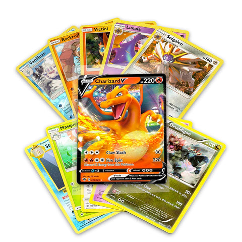50+ Official Pokemon Cards Binder Collection Booster Box with 5 Foils in Any Combination and at Least 1 Rarity, GX, EX, FA, Tag Team, Or Secret Rare, with Cards Like Charizard and Detective Pikachu