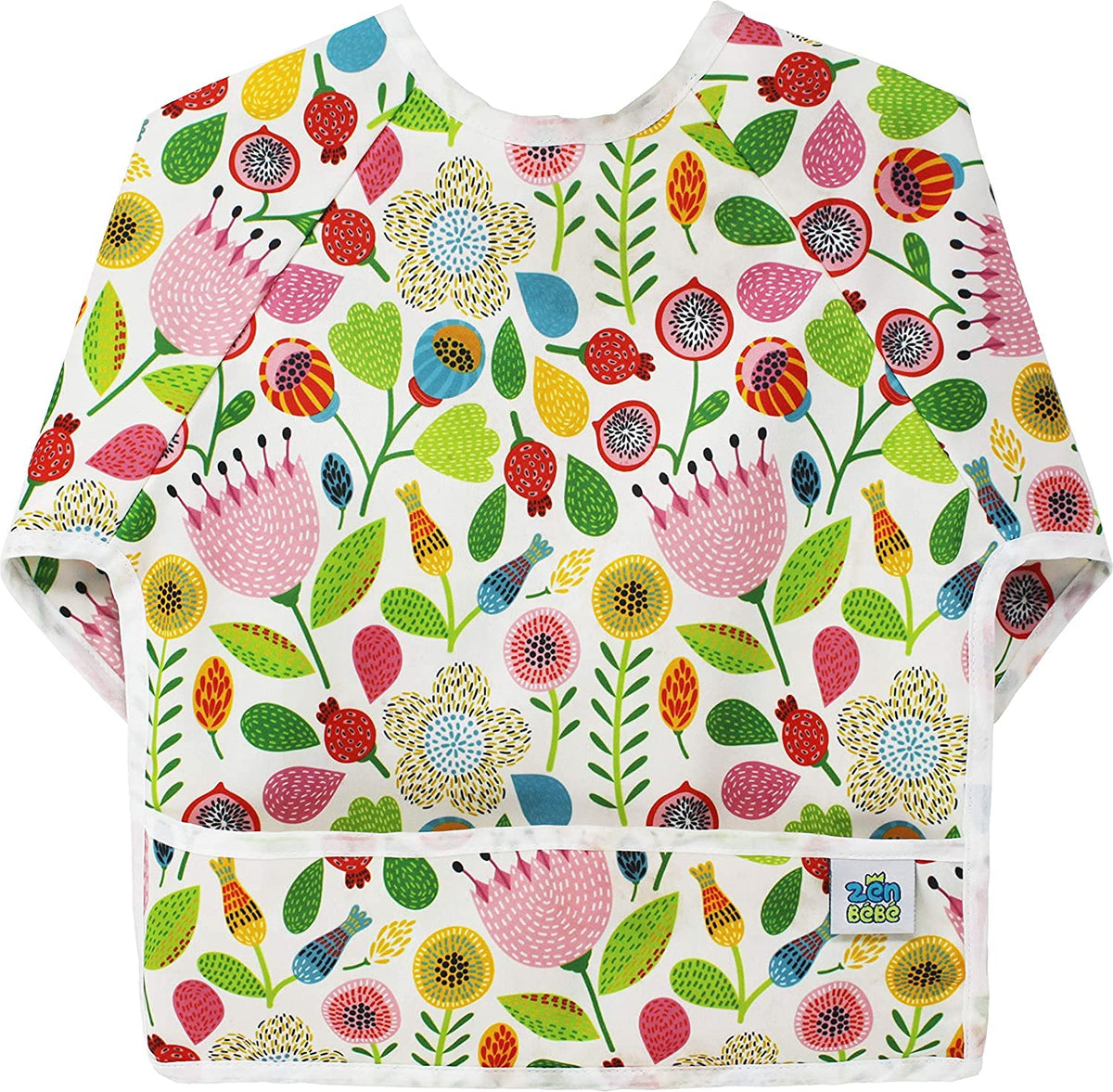 ZENBÃƒÆ’Ã†â€™Ãƒâ€ Ã¢â‚¬â„¢ÃƒÆ’Ã‚Â¢ÃƒÂ¢Ã¢â‚¬Å¡Ã‚Â¬Ãƒâ€šÃ‚Â°BÃƒÆ’Ã†â€™Ãƒâ€ Ã¢â‚¬â„¢ÃƒÆ’Ã‚Â¢ÃƒÂ¢Ã¢â‚¬Å¡Ã‚Â¬Ãƒâ€šÃ‚Â° Baby Bib for Boys & Girls - Colorful Waterproof Leak Proof Toddler Smock (Flower Series)