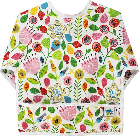 ZENBÃƒÆ’Ã†â€™Ãƒâ€ Ã¢â‚¬â„¢ÃƒÆ’Ã‚Â¢ÃƒÂ¢Ã¢â‚¬Å¡Ã‚Â¬Ãƒâ€šÃ‚Â°BÃƒÆ’Ã†â€™Ãƒâ€ Ã¢â‚¬â„¢ÃƒÆ’Ã‚Â¢ÃƒÂ¢Ã¢â‚¬Å¡Ã‚Â¬Ãƒâ€šÃ‚Â° Baby Bib for Boys & Girls - Colorful Waterproof Leak Proof Toddler Smock (Flower Series)