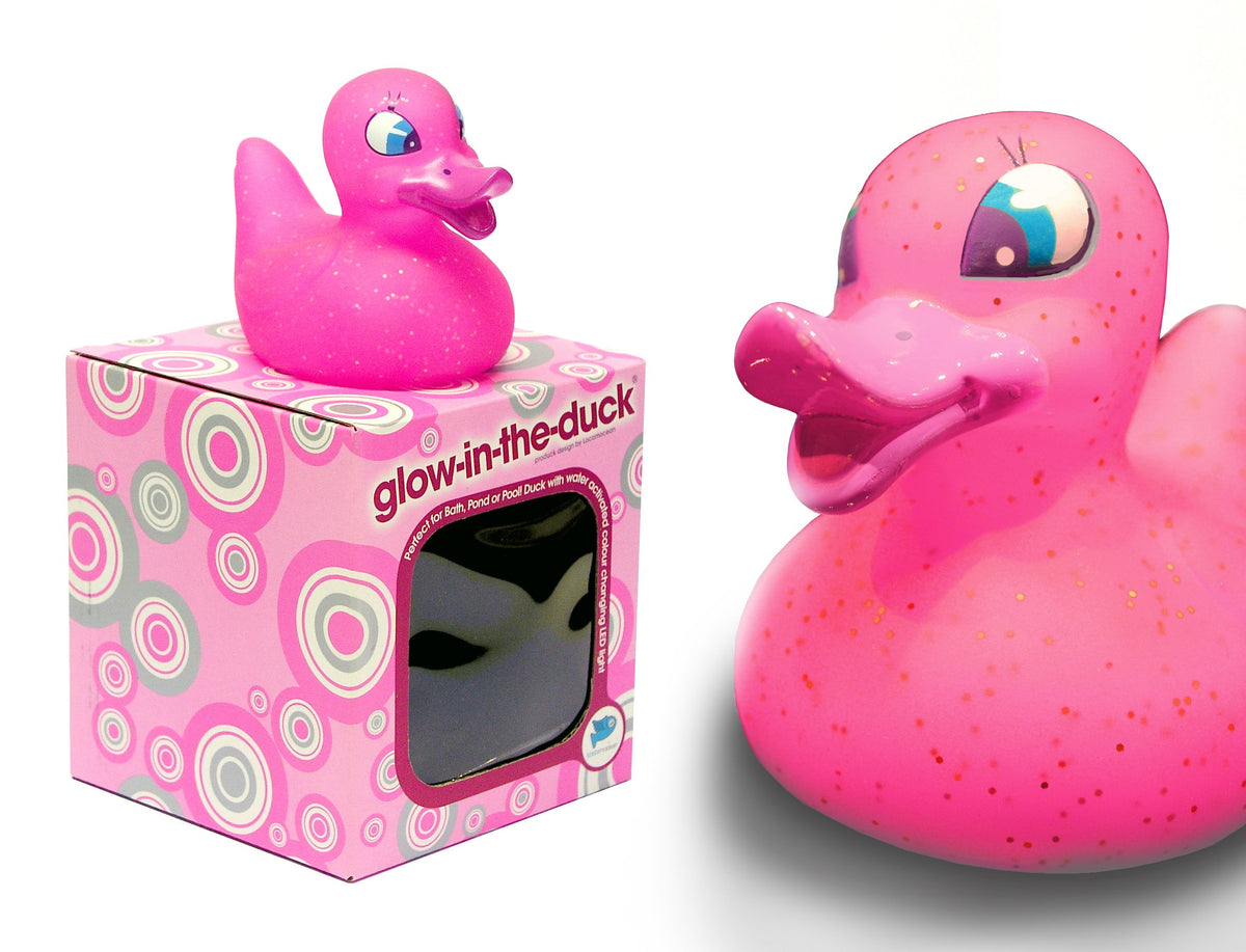 Pink Glow-in-the-Duck / Rubber Duck / Light Up Colour Changing LED