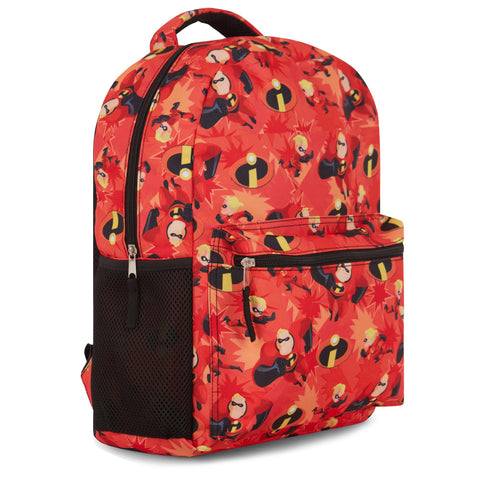 Disney Pixar The Incredibles Allover Print Waterproof Backpack - Durable Backpack for All Ages - Spacious, Comfortable & Versatile Bag