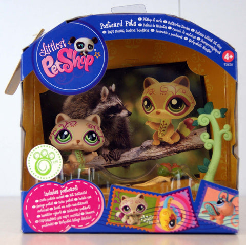 Littlest Pet Shop Series 4 Postcard Pets Raccoon