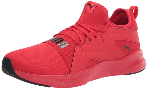 PUMA Men's SOFTRIDE RIFT Breeze Running Shoe, High Risk Red Black, 9