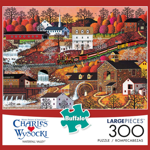 Buffalo Games - Charles Wysocki - Waterfall Valley - 300 Large Piece Jigsaw Puzzle