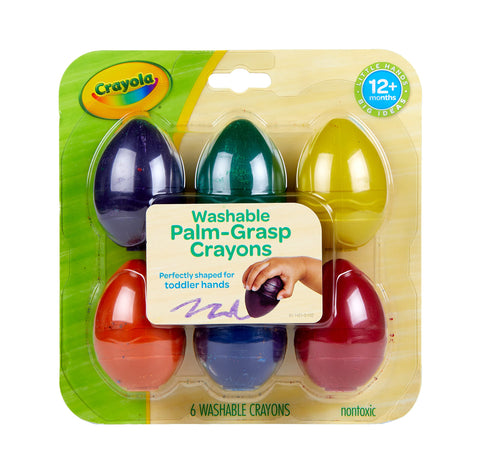 CRAYOLA Crayon Washable Egg My 1ST, Multicoloured, 6 Count (Pack of 1)