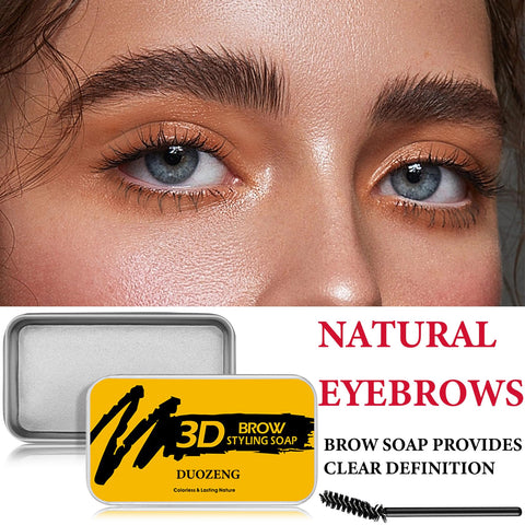 2 Pcs Eyebrow Soap,Brows Styling Soap Transparent Long Lasting Waterproof Eyebrow Styling Pomade for Natural Brows,Eyebrow Wax Eyebrow Setting Gel Brows Makeup Balm