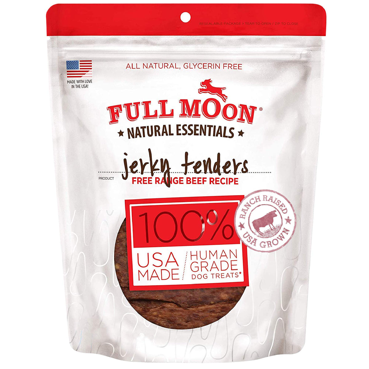 Full Moon All Natural Essentials Beef Jerky Tenders Free Range Human Grade 24 oz
