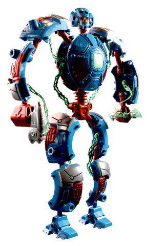 Giga Bots - HYROBOT | Energy Core Transforms Into 13 Inch Action Figure | Leader of GIGABOTS | Unique Toy Combat Attachments and Skills | Includes 33 Buildable Pieces