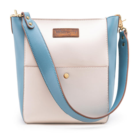 Wrangler Large Crossbody Bags for Women Bucket Bags with Guitar Strap Hobo Purse Crossbody Handbags WG115-918-BL