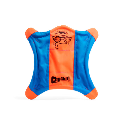 Chuckit! Flying Squirrel Dog Toy Floating Disc Frisbee Lightweight Interactive Tossing Fetch Toy For Dogs, Medium