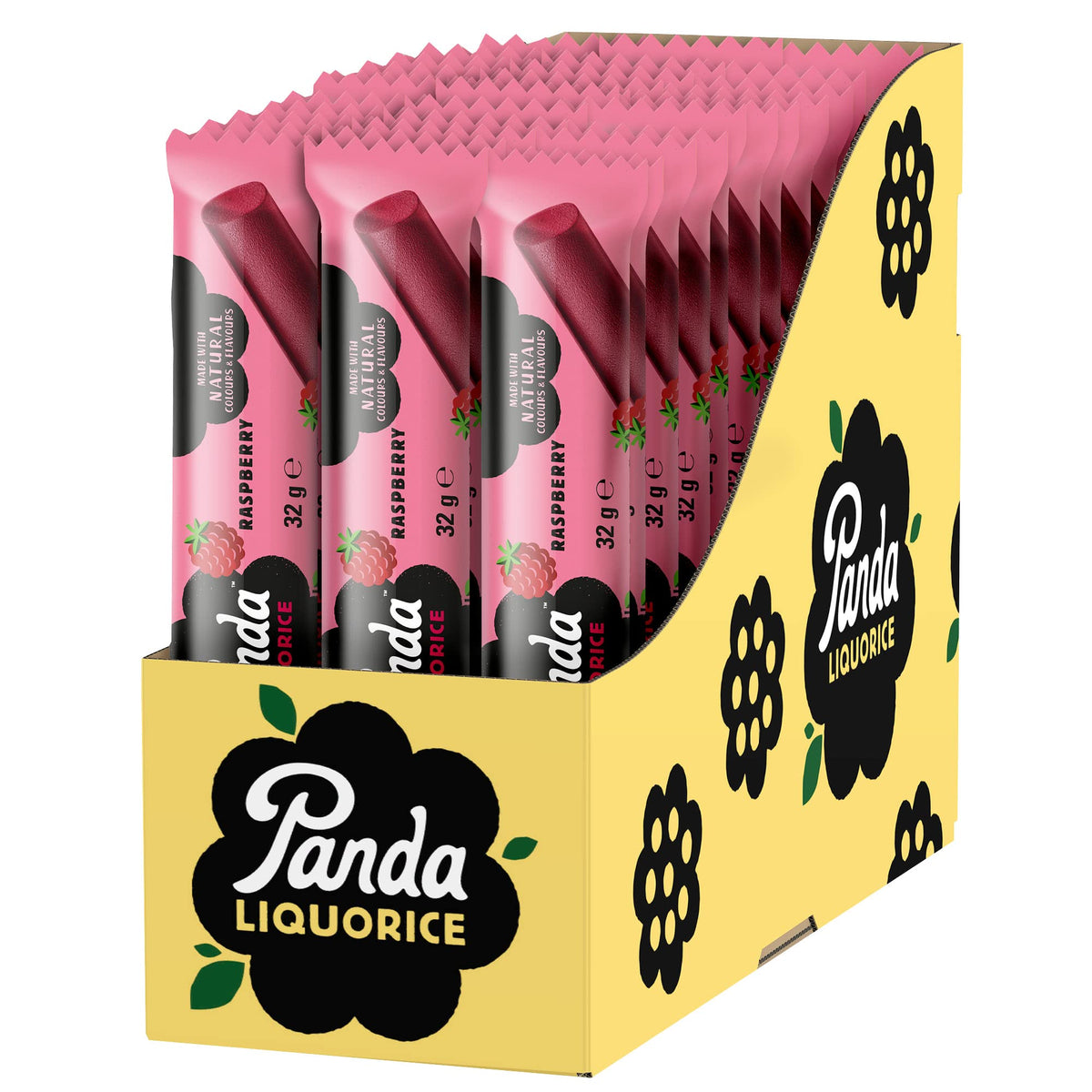Panda ÃƒÆ’Ã†â€™Ãƒâ€ Ã¢â‚¬â„¢ÃƒÆ’Ã‚Â¢ÃƒÂ¢Ã¢â‚¬Å¡Ã‚Â¬Ãƒâ€¦Ã‚Â¡ÃƒÆ’Ã†â€™ÃƒÂ¢Ã¢â€šÂ¬Ã…Â¡ÃƒÆ’Ã¢â‚¬Å¡Ãƒâ€šÃ‚Â® | Natural Soft Raspberry Liquorice Bars | 32 Gr x 36 Bars Pack