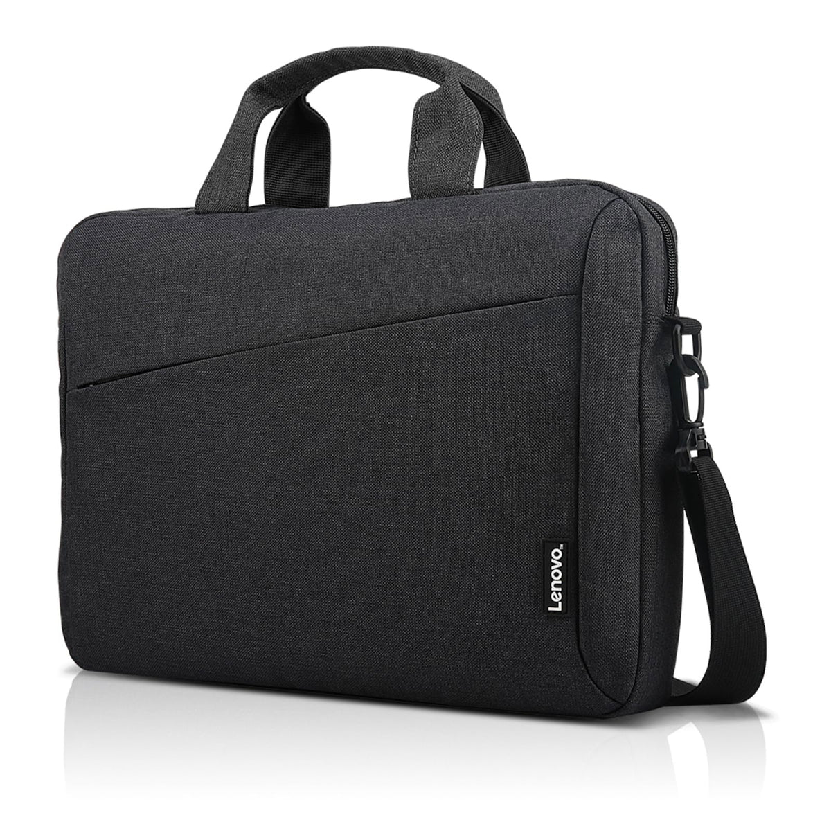 Lenovo Laptop Shoulder Bag T210, 15.6-Inch Laptop or Tablet, Sleek, Durable and Water-Repellent Fabric, Lightweight Toploader, Business Casual or School, GX40Q17229, Black