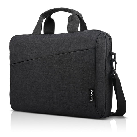 Lenovo Laptop Shoulder Bag T210, 15.6-Inch Laptop or Tablet, Sleek, Durable and Water-Repellent Fabric, Lightweight Toploader, Business Casual or School, GX40Q17229, Black