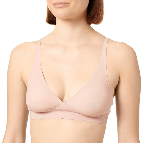 Sloggi Women's Zero Microfibre 2.0 H Soft Bra Bra Molded, Cameo Brown, S