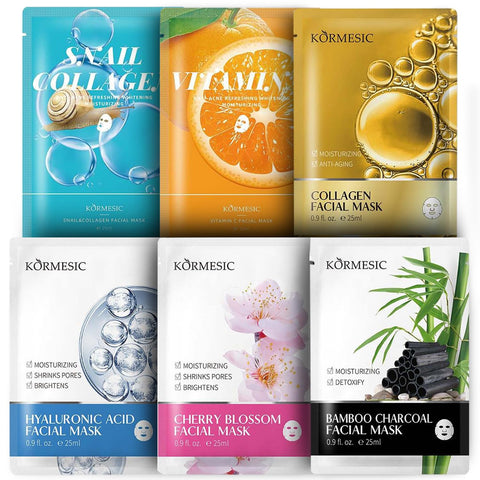 Facial Sheet Mask Pack- Hydrating,Nourishing Premium Quality (12 pack)