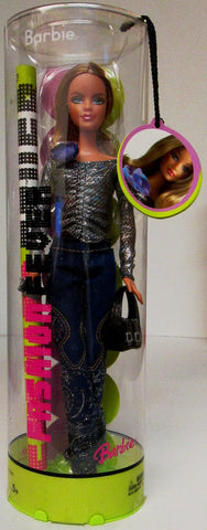 Barbie Fashion Fever - Barbie in Sequinned Blue Jeans & Black Shiny Shirt