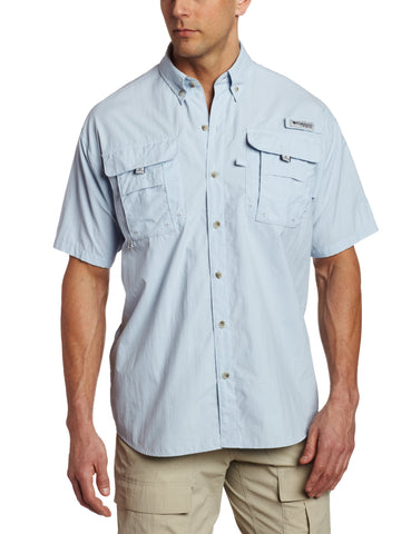 Columbia Men's Bahama II UPF 30 Short Sleeve PFG Fishing Shirt, Mirage, Small