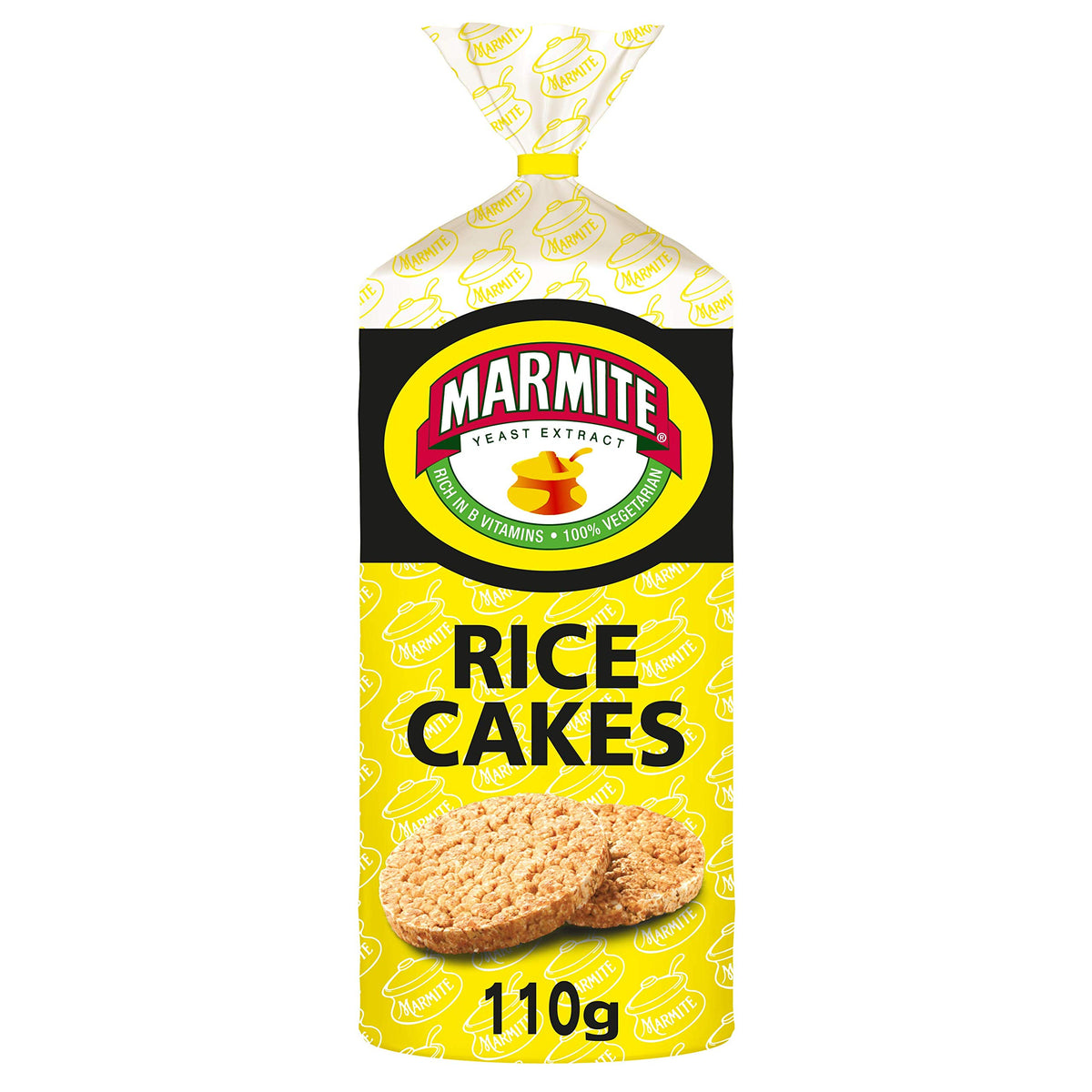Marmite Rice Cakes 6 x 110g, Low Fat Low Calorie Snacks, Vegetarian