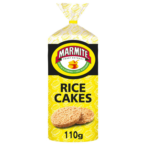 Marmite Rice Cakes 6 x 110g, Low Fat Low Calorie Snacks, Vegetarian