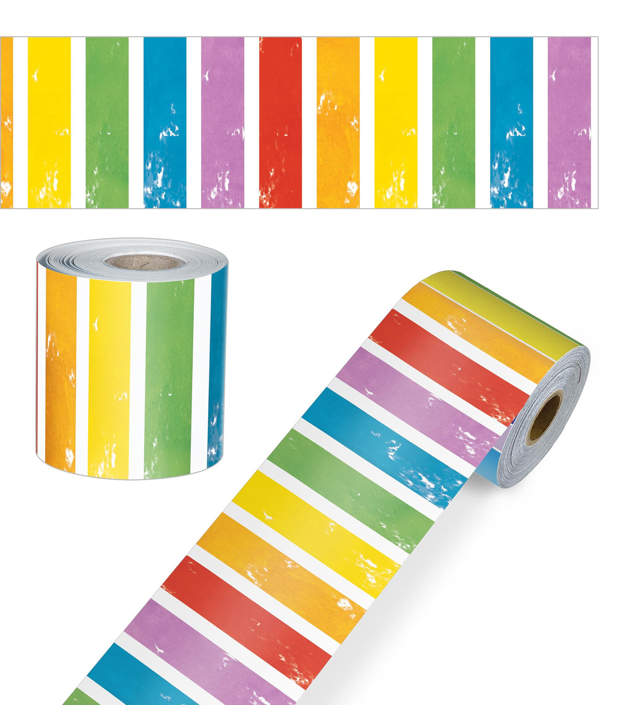 Carson Dellosa All are Welcome 65 Ft All are Neighbors Straight Rainbow Bulletin Board Borders, Classroom Borders for Bulletin Board, White Board, and Rainbow Classroom DÃ©cor, Bulletin Board Trim
