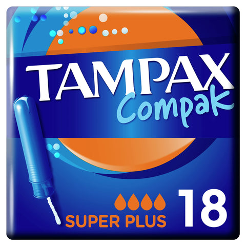 Tampax Compak Super Plus Tampons 18ct