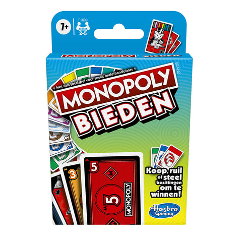 Monopoly Stage Card Game, Quick Game Card Game for 4 Players, Game for Families and Children from 7 Years