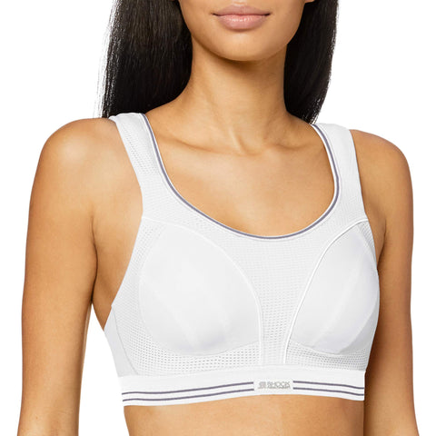 Champion Women's Shock Absorber S5044 Ultimate Run Bra Sports Bra, White, 32FF