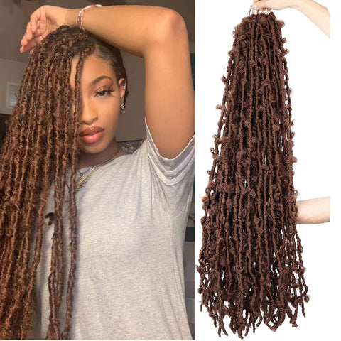 LMZIM 5 Packs 36 Inch Butterfly Crochet Hair for Black Women Faux Locs Pre looped Pre-twisted Braids (36 inch 5 pack, 30)