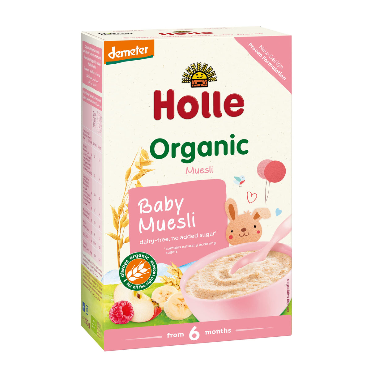 Holle Organic From 6 Months Babymuesli Porridge 250 g (Pack of 3)